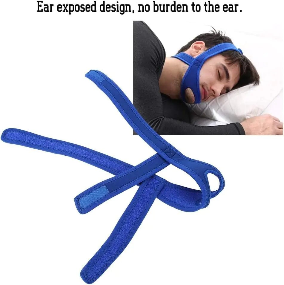 Neoprene Anti Snoring Chin Strap for Restful Sleep - WENLIK