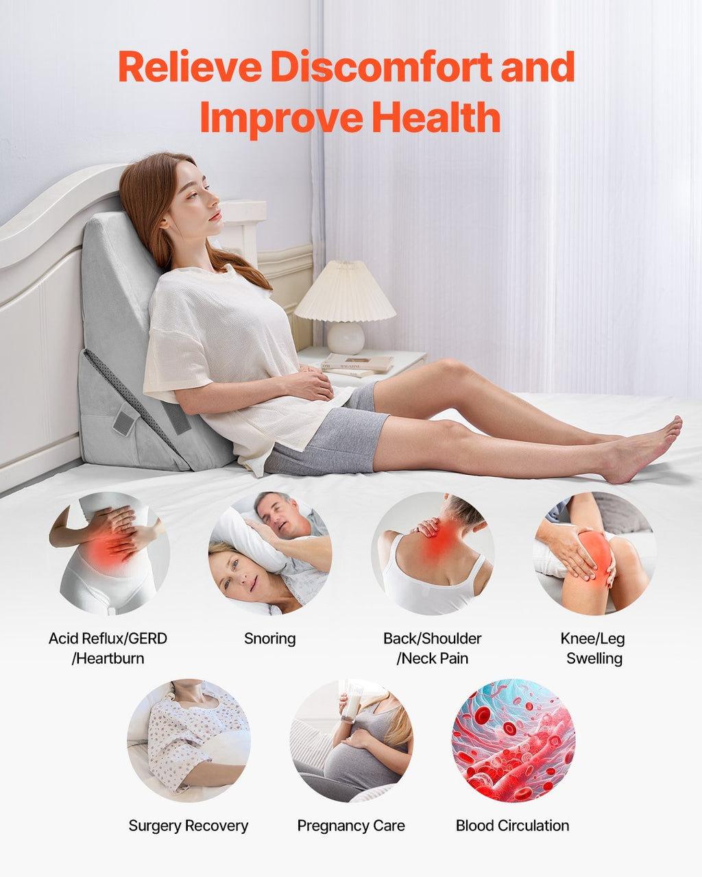 WENLIK Adjustable Comfort Wedge Pillow - WENLIK