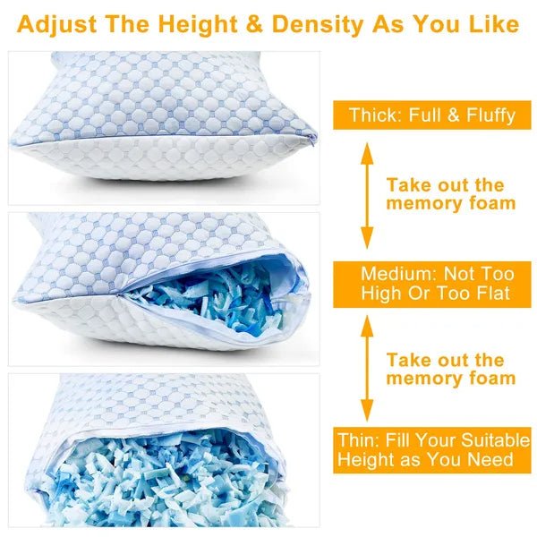 WENLIK Cooling Memory Foam Pillow - WENLIK