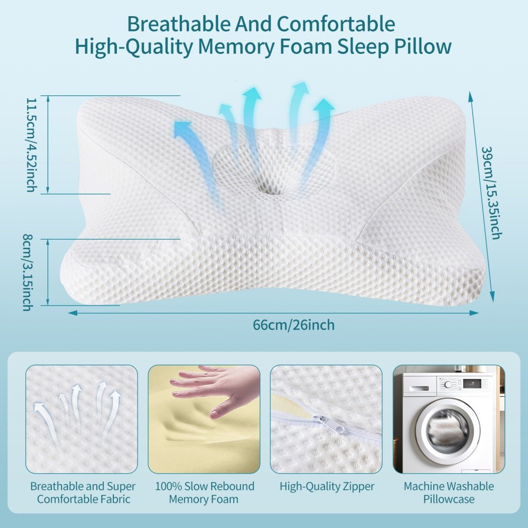 WENLIK Ergonomic Cooling Neck Pillow - WENLIK