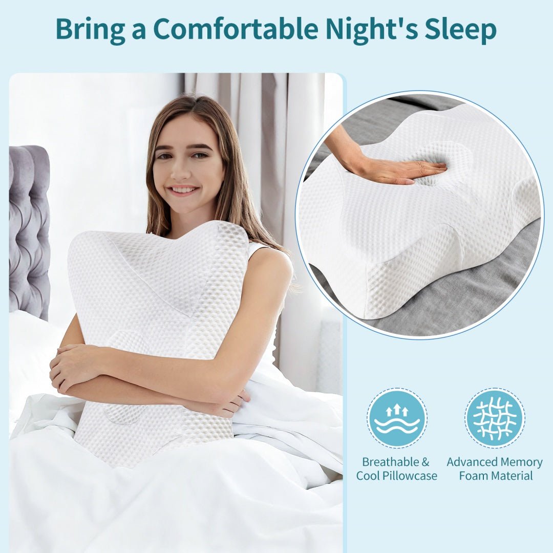 WENLIK Ergonomic Cooling Neck Pillow - WENLIK